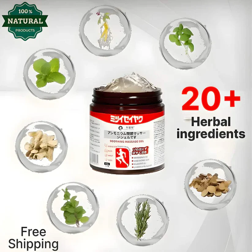 Japanese Pain Relief Massage Gel for Inner Muscle Pain Relief